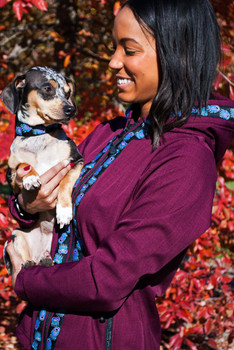 DENALI JACKET / (Softshell)  /  Nagoonberry, / Bear Tracks-Purple (trim)