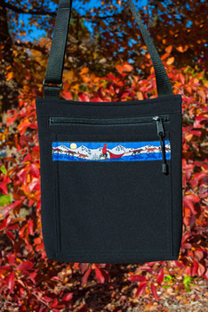 SHOULDER BAG / (Softshell) /  Black,  / Race Is On-Red (trim)