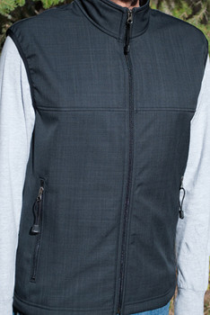 YUKON VEST / (Softshell) / Raven with Totem (BlueGrey)