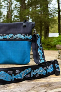 Big Dipper Bag  / (Softshell) /  Ocean, Raven / Salmon-Sky (trim)