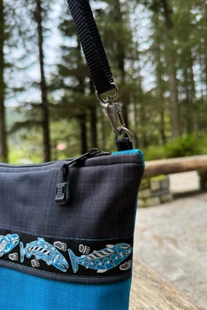Big Dipper Bag  / (Softshell) /  Ocean, Raven / Salmon-Sky (trim)