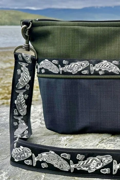 Big Dipper Bag  / (Softshell) /  Raven, Fjord / Salmon-Grey (trim)