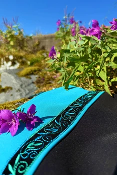 Big Dipper Bag  / (Softshell) /  Black, Tide Pool / Velvet-Beachglass(trim)