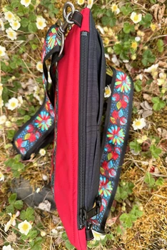 Big Dipper Bag  / (Softshell) /  Raven, Scarlet / Midnight Blossom(trim)