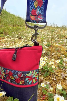 Big Dipper Bag  / (Softshell) /  Raven, Scarlet / Midnight Blossom(trim)