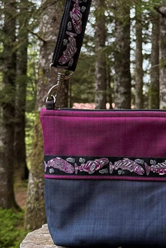 Big Dipper Bag  / (Softshell) /  Raven, Nagoonberry / Salmon-Plum (trim)