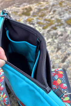 Big Dipper Bag  / (Softshell) /  Raven, Tide Pool / Midnight Blossom(trim)