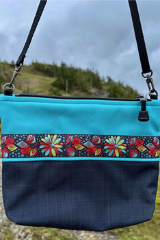 Big Dipper Bag  / (Softshell) /  Raven, Tide Pool / Midnight Blossom(trim)