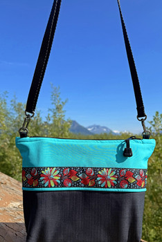 Big Dipper Bag  / (Softshell) /  Raven, Tide Pool / Midnight Blossom(trim)