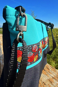 Big Dipper Bag  / (Softshell) /  Raven, Tide Pool / Midnight Blossom(trim)