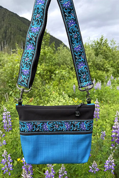 Big Dipper Bag  / (Softshell) /  Ocean, Black / Wild Geranium(trim)
