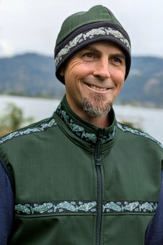 MEN'S ARCTIC HAT / (Hybrid) / Black, Fjord,  / Salmon-Green (trim)