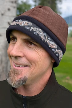 MEN'S ARCTIC HAT / (Hybrid) / Black, Ridge,  / Salmon-Copper (trim)