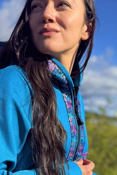 DENALI JACKET / (Softshell)  /  Ocean, / Sitka Rose-Teal (trim)