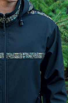 TUNDRA JACKET / (Softshell) / Black, / Totem-Tan (trim)