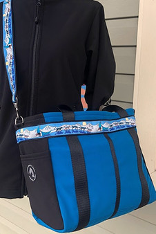 CORDOVA CARRY-ALL  / (Softshell) / Turquoise, Black / Race is On-Teal (trim)