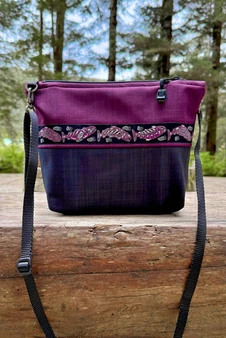Big Dipper Bag  / (Softshell) /  Raven, Nagoonberry / Salmon-Plum (trim)