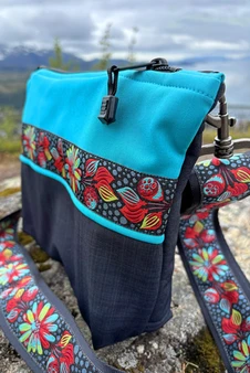 Big Dipper Bag  / (Softshell) /  Raven, Tide Pool / Midnight Blossom(trim)