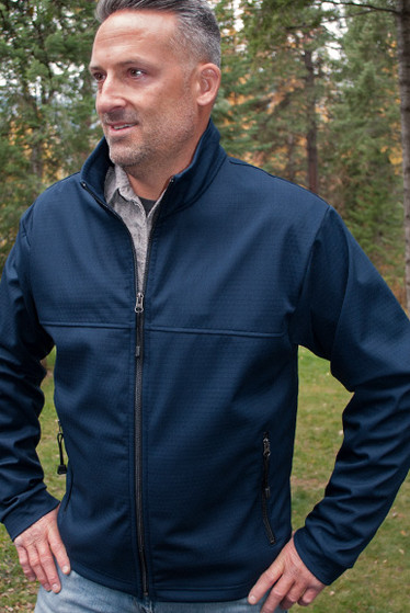 TUNDRA JACKET / (Softshell) / Solid Navy (Plain) - Copper River Fleece