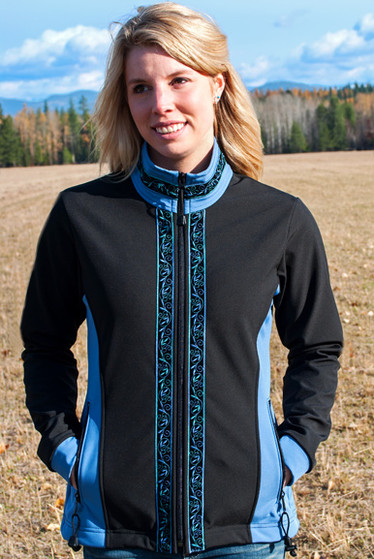 ALEUTIAN JACKET / (Softshell) / Black, Twilight, / Velvet-Blue