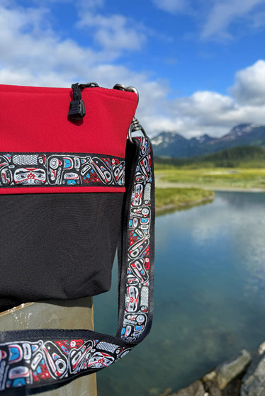 Big Dipper Bag  / (Softshell) /  Black, Ruby / Totem-Brite (trim)