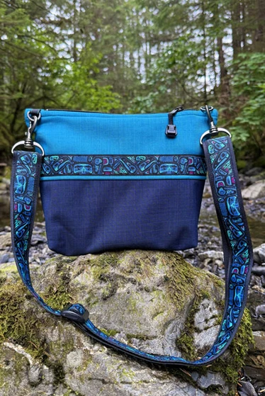 Big Dipper Bag  / (Softshell) /  Indigo, Ocean / Totem-Aqua (trim)