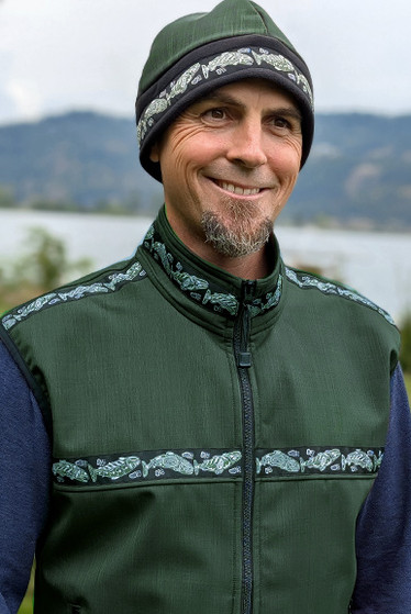 YUKON VEST / (Softshell) / Fjord with Salmon (Green)
