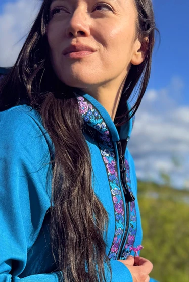 DENALI JACKET / (Softshell)  /  Ocean, / Sitka Rose-Teal (trim)