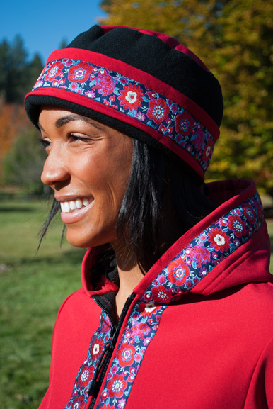 DENALI JACKET / (Softshell) / Ruby, / Cordova Bouquet (trim