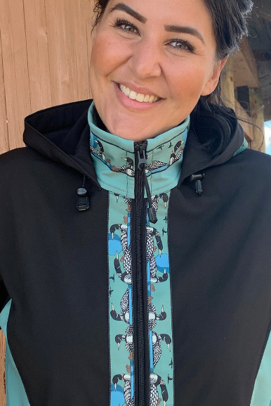 ARCTIC JACKET / (Softshell) / Black, Jade, / Loons-Green (trim