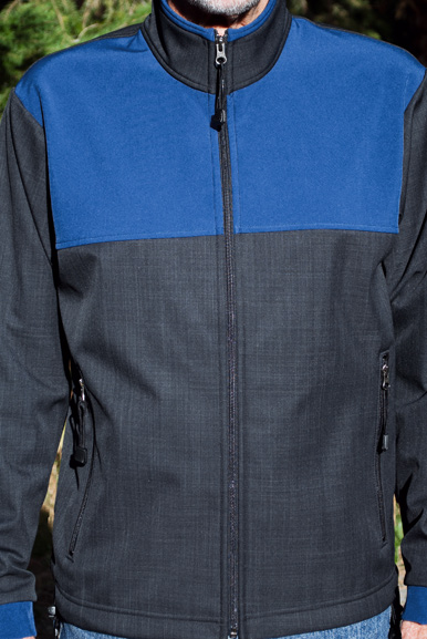 TUNDRA JACKET / (Softshell) / Raven, Bluestone, / Totem-BlueGrey