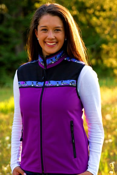 WOMEN'S KODIAK VEST / (Softshell) / Razzleberry, Black, / Loons
