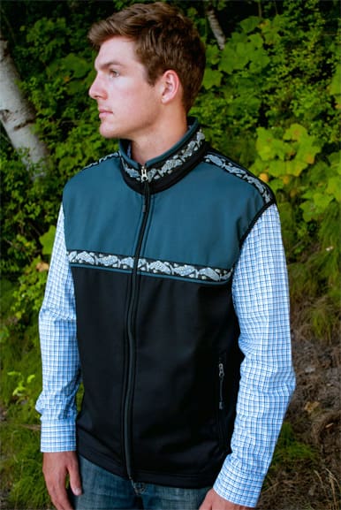 MEN'S KODIAK VEST / (Softshell) / Black, Slate, / Salmon-Navy MEN'S KODIAK VEST / (Softshell) / Black, Slate, / Salmon-Navy