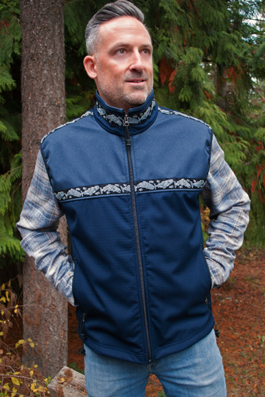 60's unknown プルオーバーモヘアベスト KODIAK CANVAS MEN'S KODIAK VEST / (Softshell) / Navy, Steel Blue, / Salmon-Navy