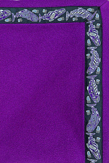 Blanket - 5' x 5'  / (Double-Sided Thermal Fleece) / Purple, / Salmon-Purple (trim)