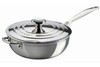 Le Creuset Premium Stainless Steel 3 1/2 qt. Saucier with Lid