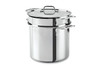 All-Clad Stainless Steel 8 qt. Disc Bottom Multi-Cooker Stock Pot