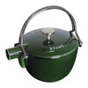 Staub Cast Iron Round Teapot - Basil