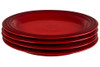Le Creuset Stoneware 10.5" Dinner Plates - Cerise, Set of 4