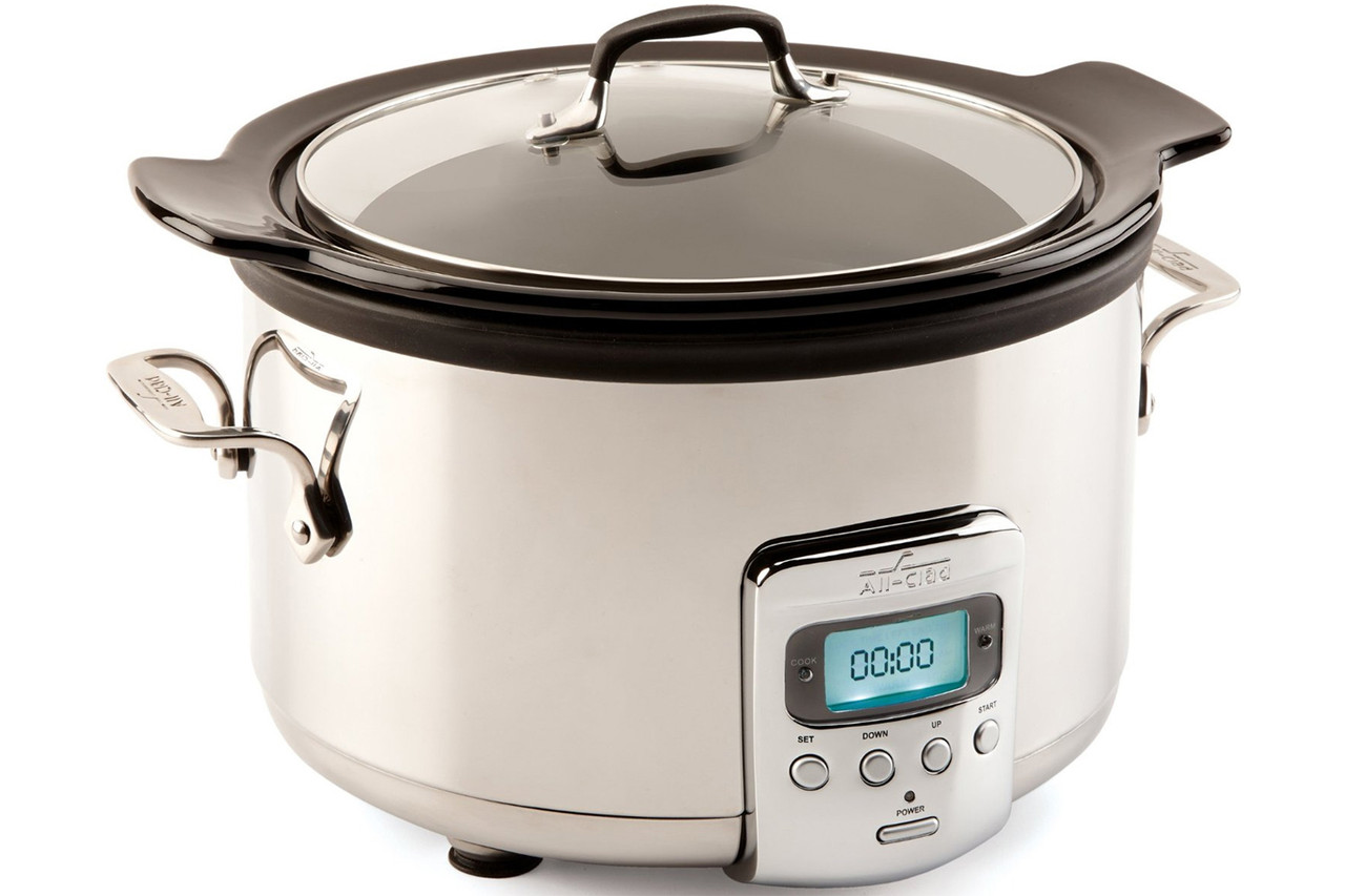 All-Clad 4qt Electric Slow Cooker with Black Ceramic Insert
