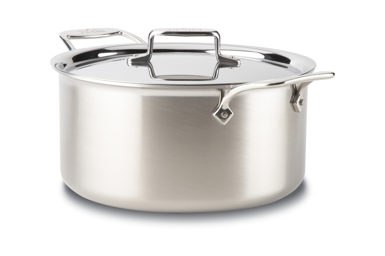 All-Clad D5 Polished Stainless Steel 8 Qt Stock Pot & Lid stockpot Nonstick