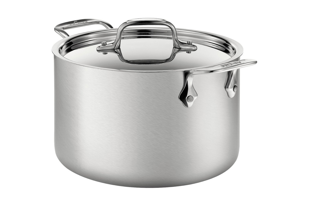 All-Clad d5 Brushed Stainless 4 qt. Soup Pot with Lid