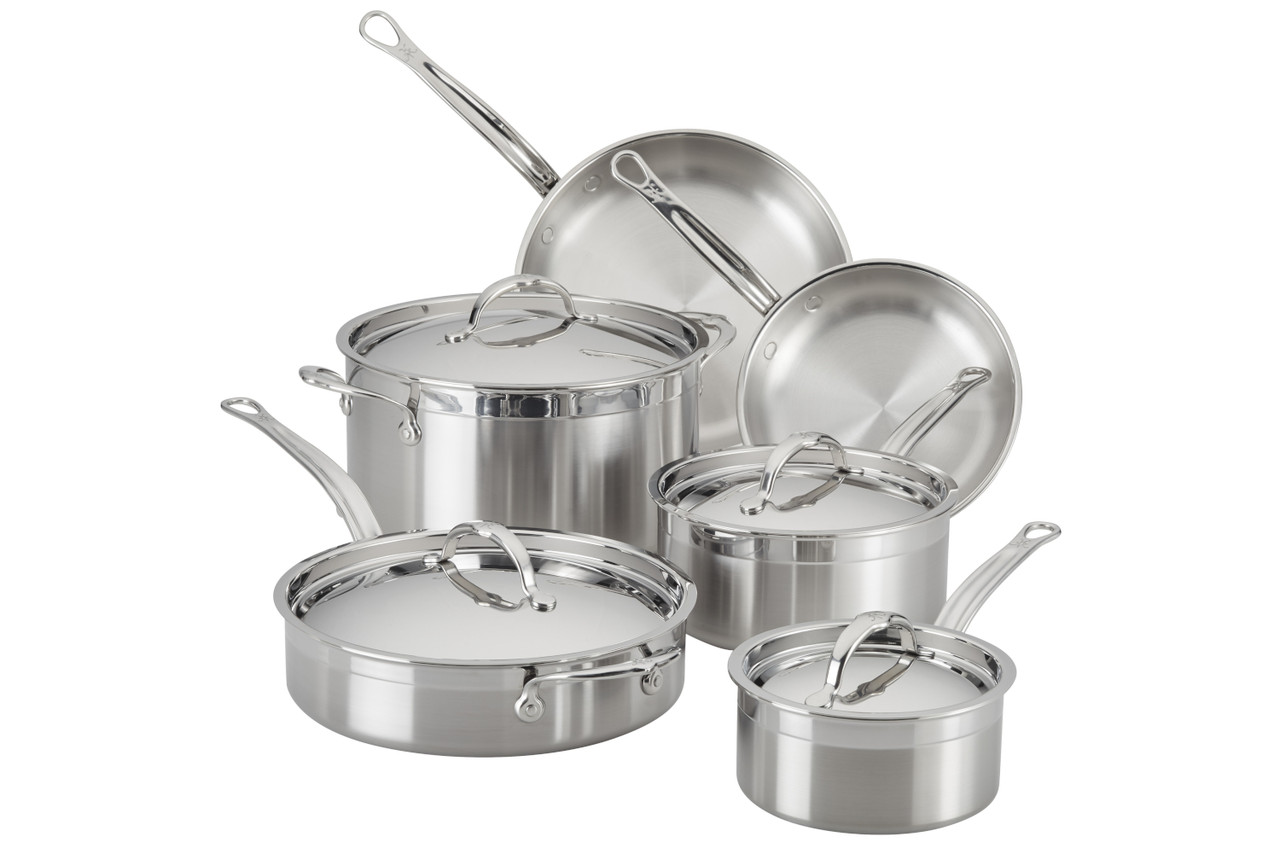 Hestan ProBond Forged Stainless Steel 10 Piece Cookware Set - Thumbnail 2