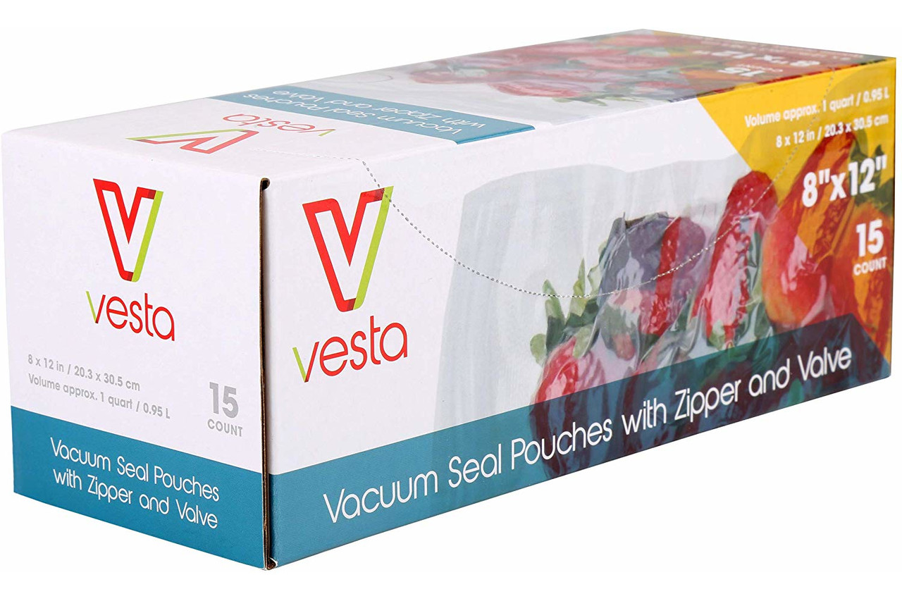 Vesta Precision Vacuum Sealer Bags 8x12 inches