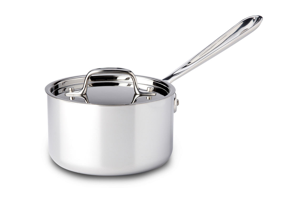 All-Clad d3 Stainless Steel 1 1/2 qt. Sauce Pan with Lid