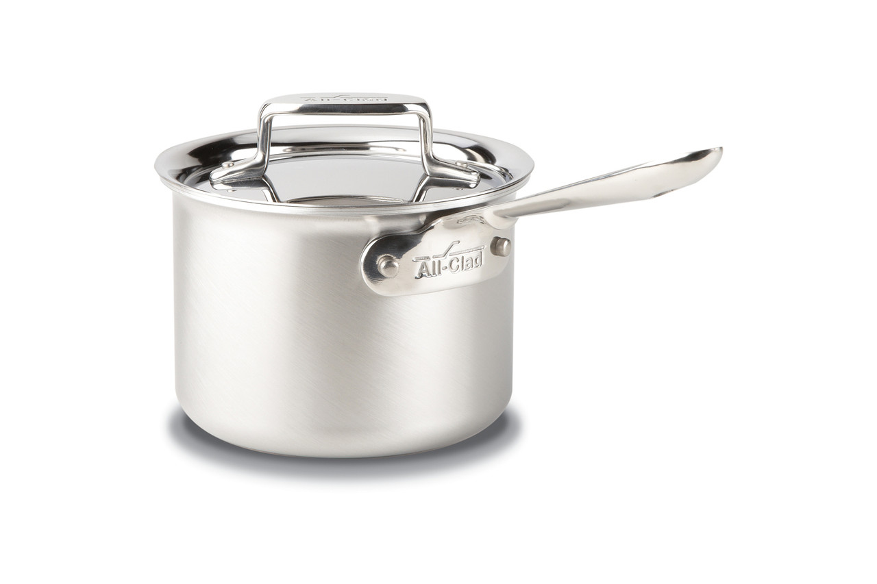 All Clad D5 Brushed Stainless 2 qt. Sauce Pan with Lid