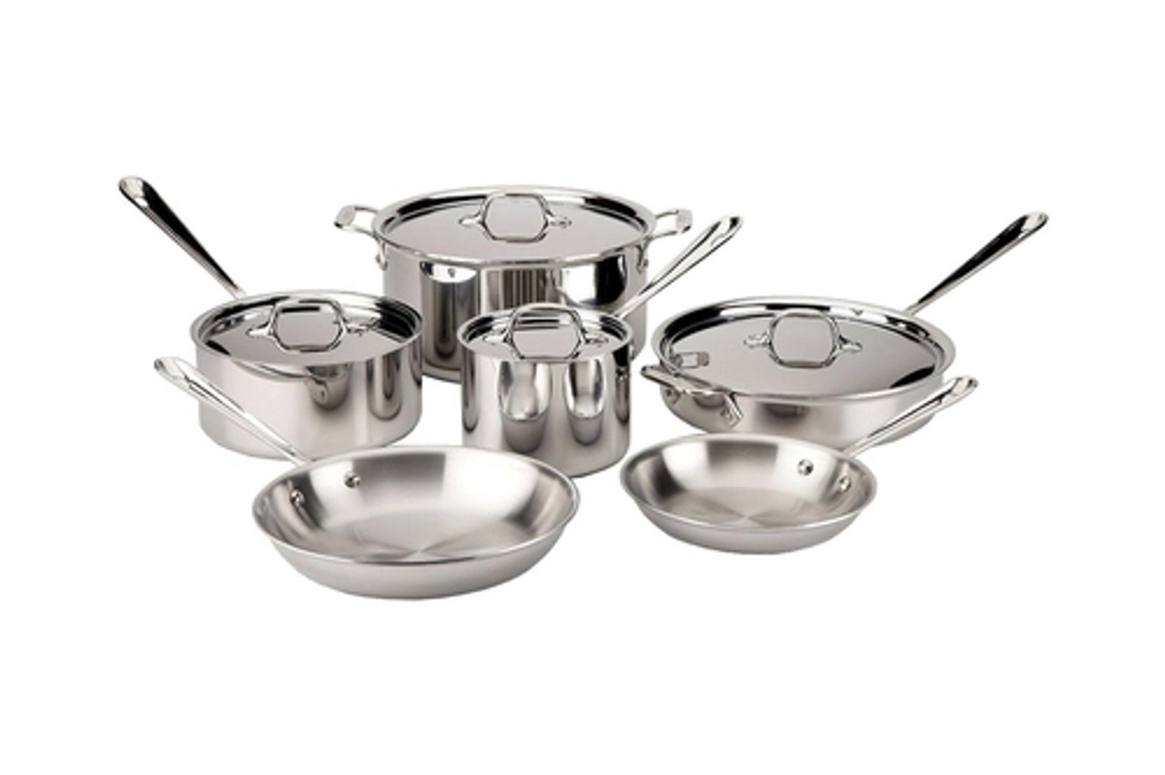 All-Clad d3 Stainless 10 Piece Cookware Set