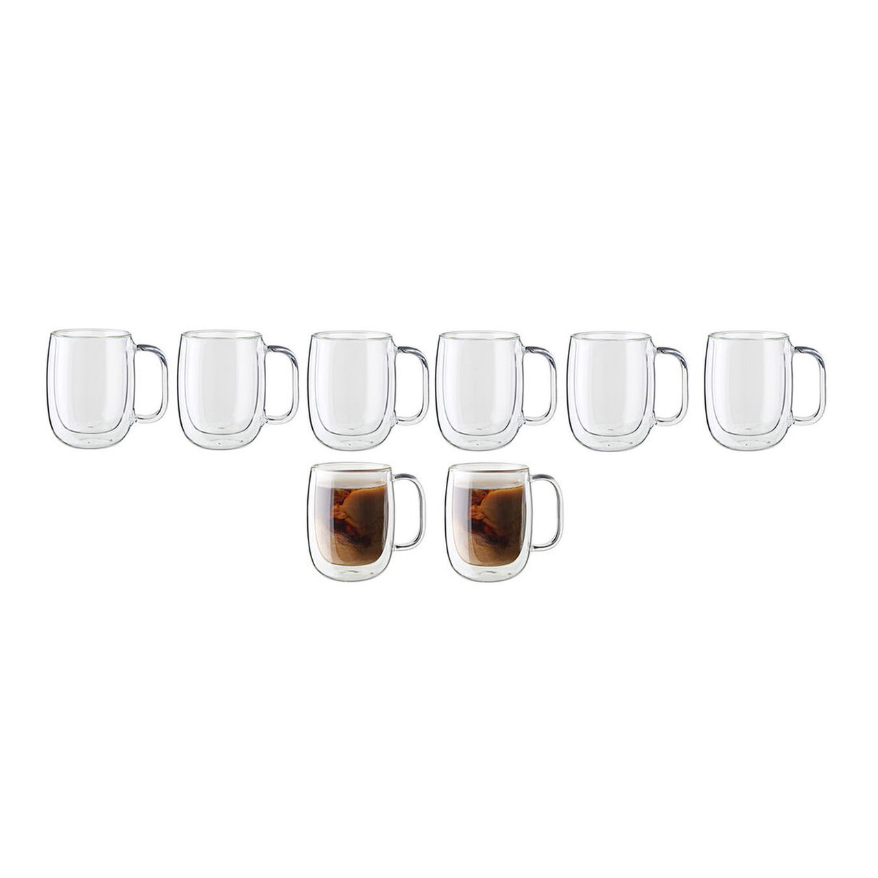 Shop ZWILLING J.A. Henckels 4-Piece 12 oz Double Wall Glass Coffee