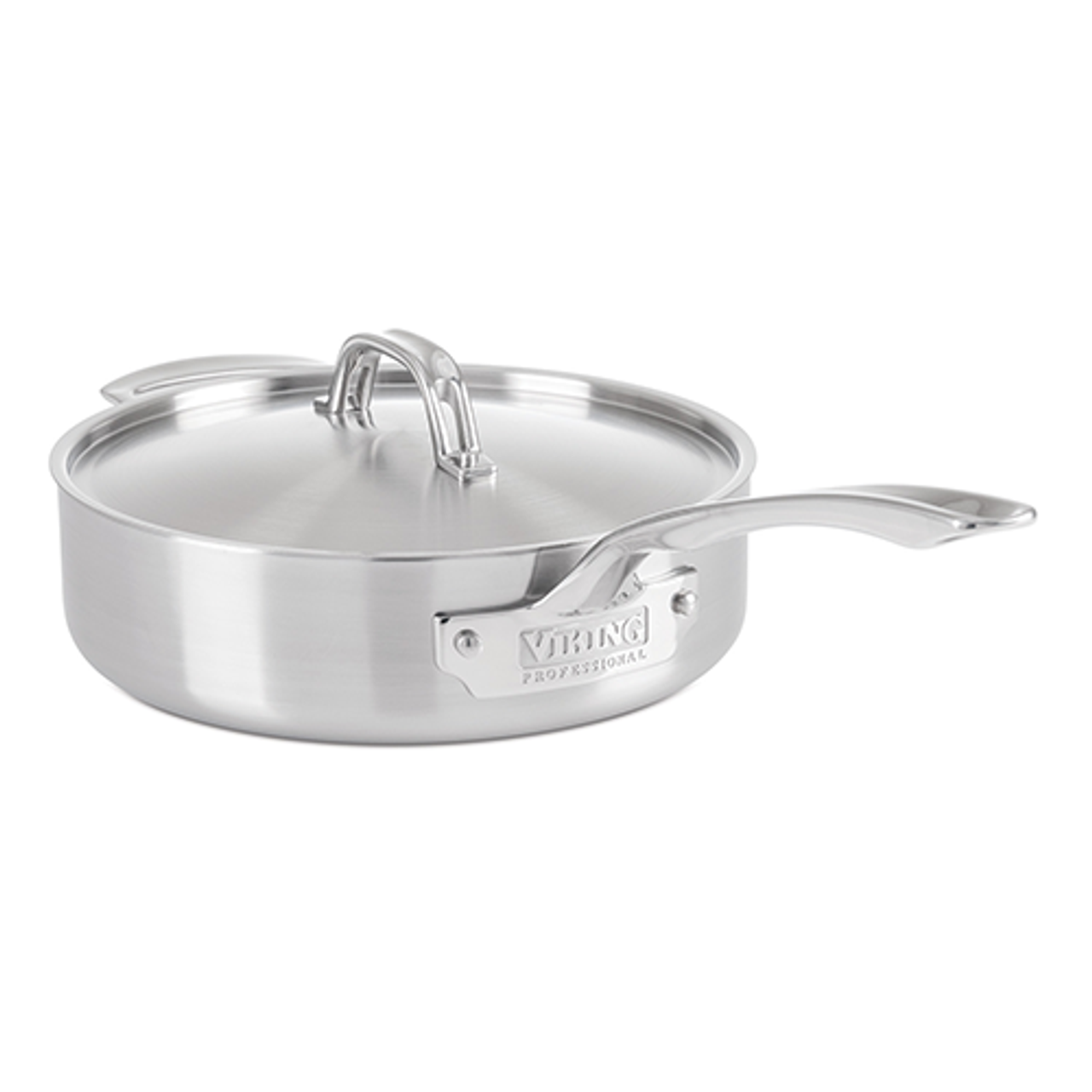 Viking 3-Ply Contemporary Stainless Steel Saucepan with Lid - 3.4 qt.