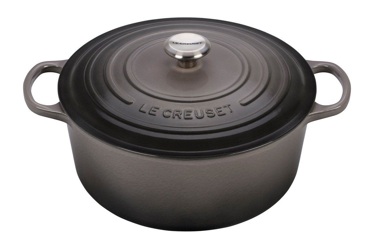 Le Creuset Signature Cast Iron 7.25 qt. Oyster Round Dutch Oven